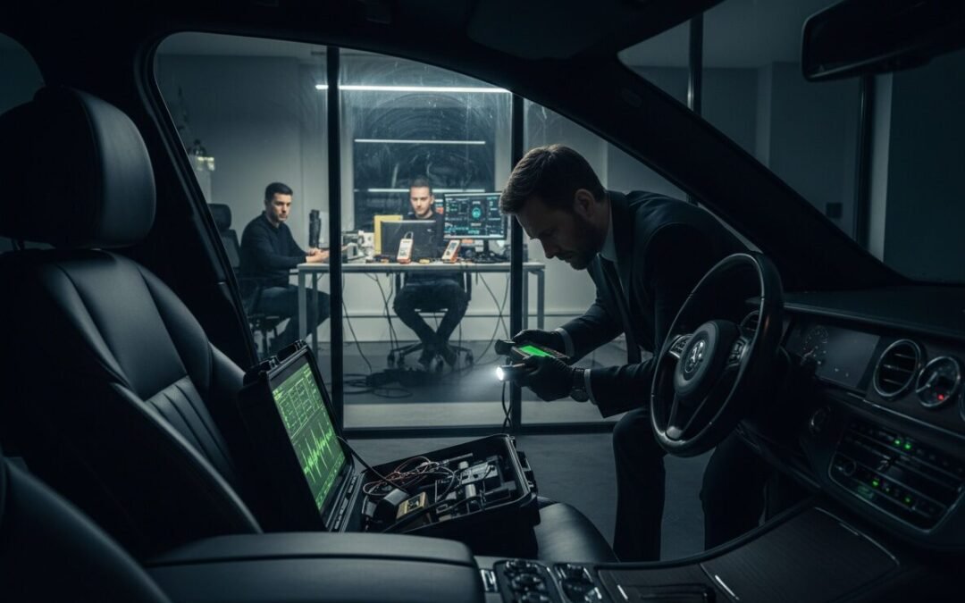 Scoprire microspie in auto e in ufficio con tecniche di bonifica ambientale